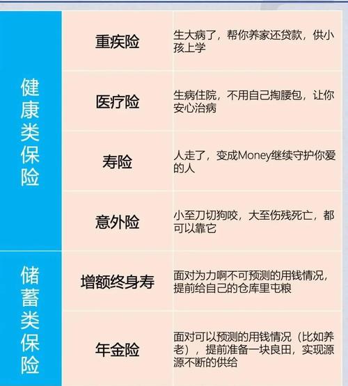 保险一般买什么险种?